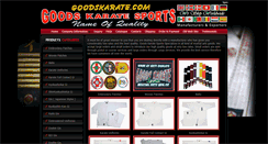Desktop Screenshot of goodskarate.com