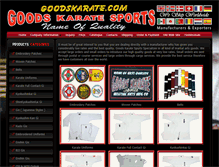 Tablet Screenshot of goodskarate.com